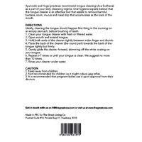 The Great Living Co Ayurvedic Stainless Steel Tongue Cleaner 